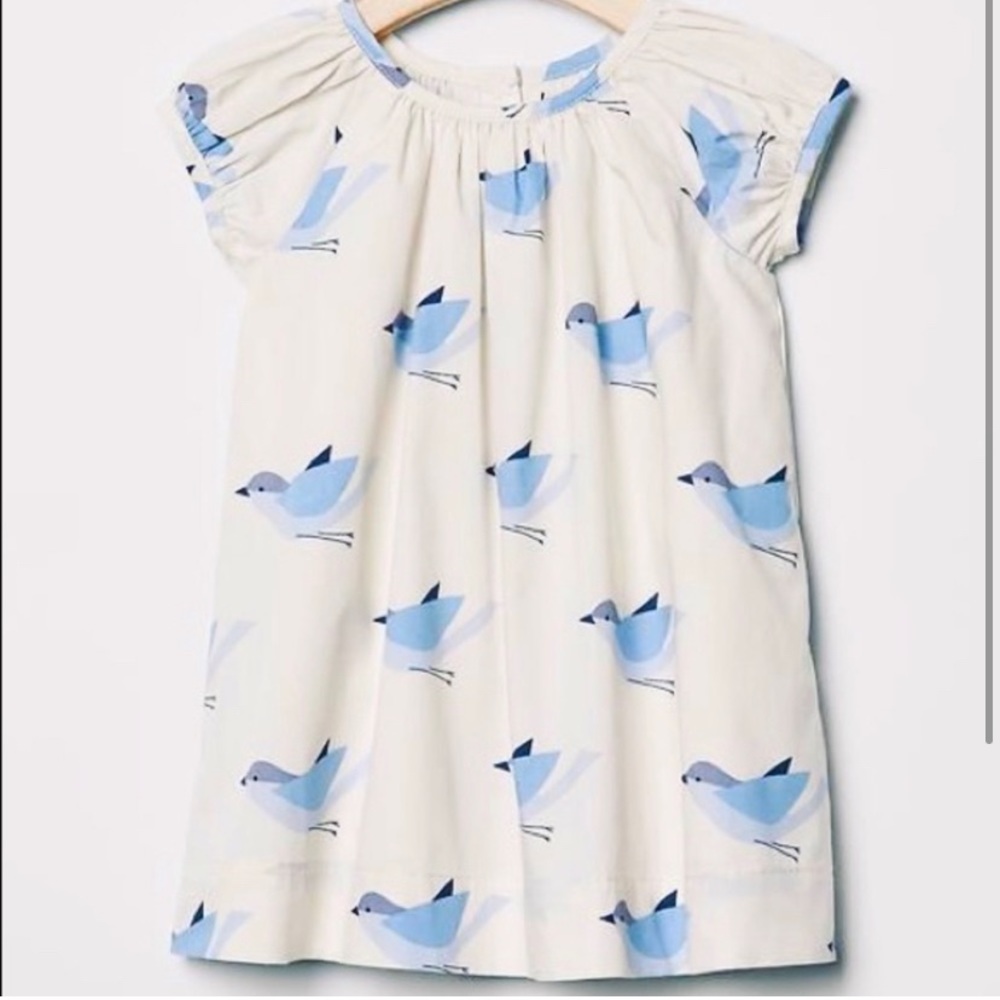 bird print dress [babygap]